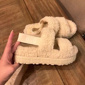 UGG platform Sherpa slippers